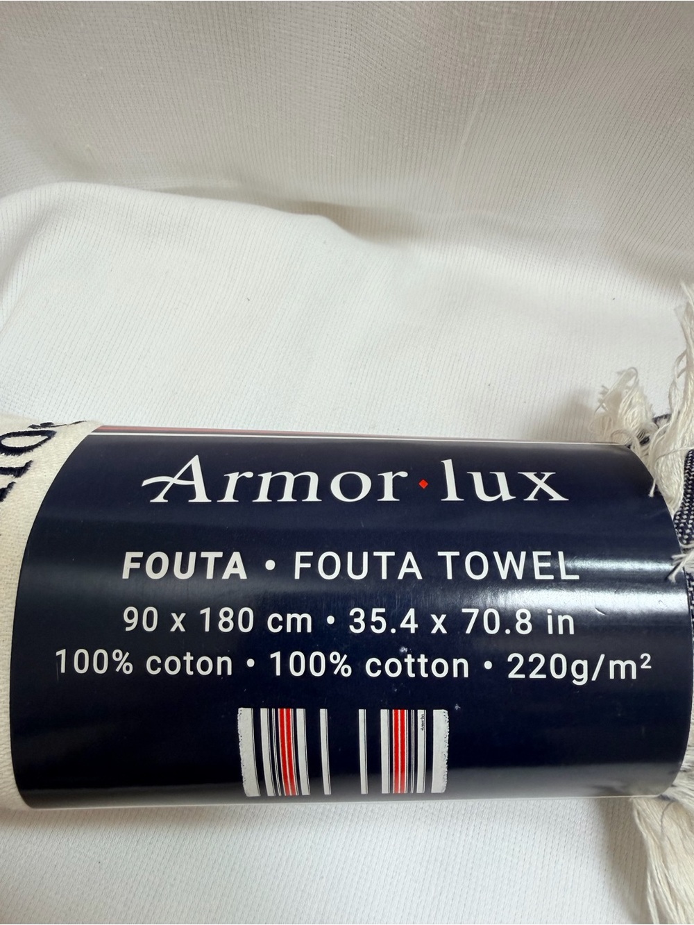 New.. authentic Armor-Lux Fouta Towel, a high-quality  iconic French apparel